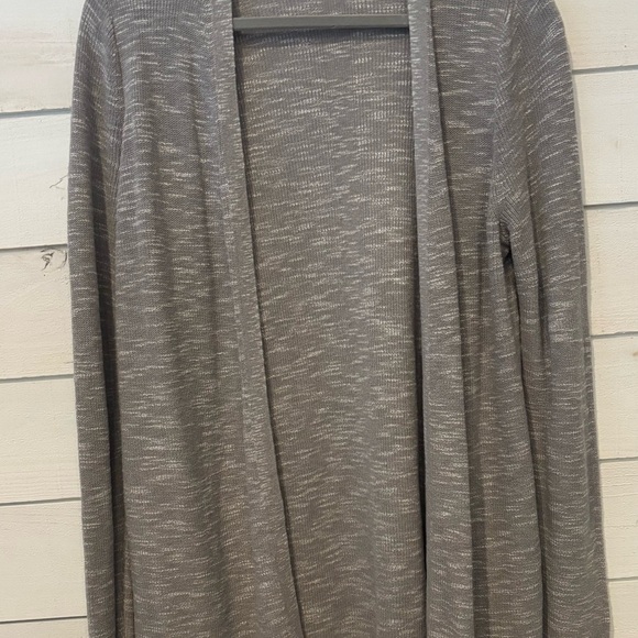 J. Jill Heathered Gray Open Cardigan - Picture 4 of 9
